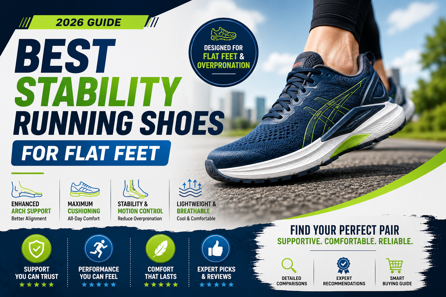 Best Stability Running Shoes for Flat Feet