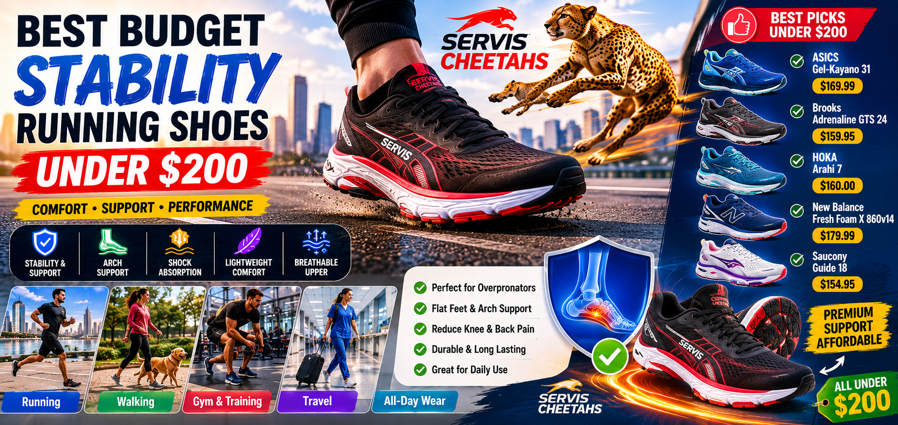 Best Budget Stability Running Shoes Under $200