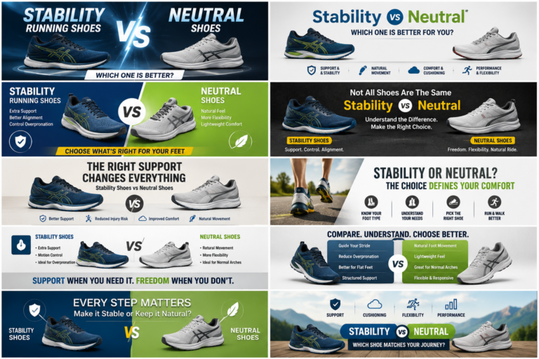 stability running shoes vs neutral shoes